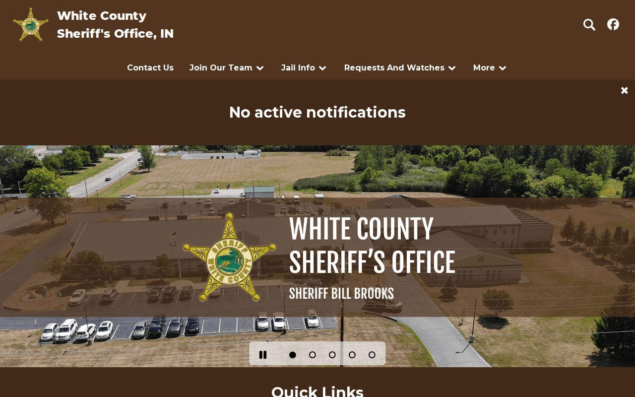 White County Sheriff mugshot app and custody alert page
